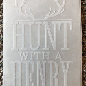 Henry rifle vinyl sticker